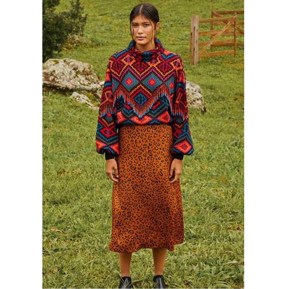 NWT FARM Rio Rauti turtleneck sweater Size XS S M - Picture 2 of 5